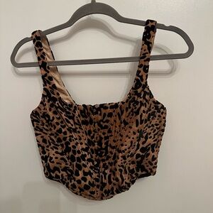 Original House of CB Jacqueline Cheetah Print Corset Top